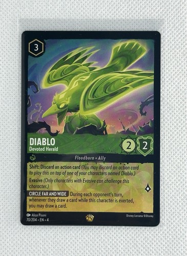 Diablo Devoted Herald - Disney Lorcana Ursula's Return 70/204 Legendary Non-Foil - Bild 3 von 3