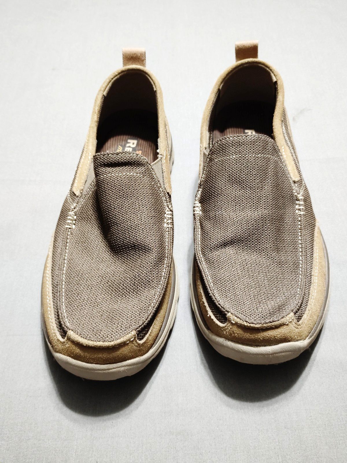 Skechers Relaxed Memory Foam Arch Slip-Ins Shoes Men 11 Two Tone Brown Old Money image 2