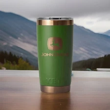 Yeti John Deere Green with Bronze / Copper 20oz Tumbler with Magslider Lid