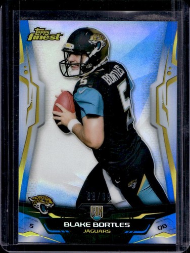 2014 Finest Blake Bortles RC Blue Refractor Rookie #38/99 Jaguars