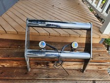 Vintage Chrome Bull Bar Push Bar Light Bar Vintage Chrome Bull Bar Push Bar Light Bar