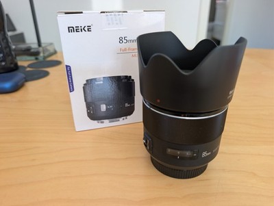 Auto Fokus Objektiv Meike 85mm 1:1,8 für Canon EF - NUR SELTEN GENUTZT!