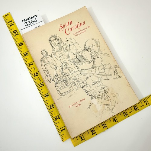 South Carolina A Synoptic History SIGNED Paperback Book Lewis Jones 1971 - Picture 19 of 24