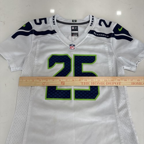 Richard Sherman Nike On Field Seattle Seahawks NFL maglia donna taglia small bianca - Foto 7 di 12