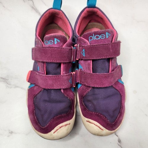 PLAE Ty Response Zapatos de Trekking Tenis Rosa Púrpura Gamuza Jóvenes Niñas 1 - Imagen 2 de 8