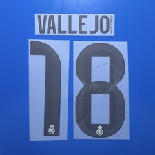 Vallejo 25-26 Real Madrid Player Size Nameset Name Number ID Print