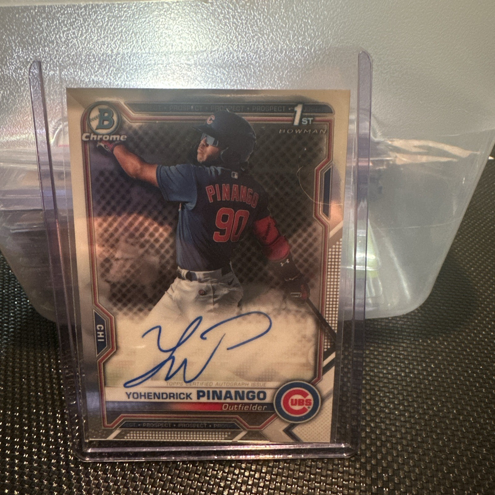 2021 Bowman Chrome YOHENDRICK PINANGO auto RC 1st Toronto Blue Jays