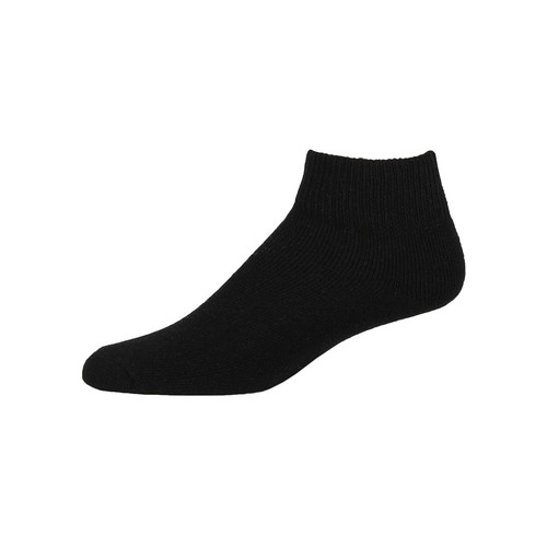 Black Diabetic Socks for Women Ankle Socks Set of 3 Pairs Diabetic Foot Comfort