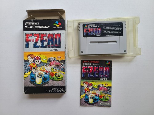 Super Famicom F-Zero CIB Box & Manual Japanese Authentic SHVC-FZ 1990 USA Seller - Picture 1 of 7