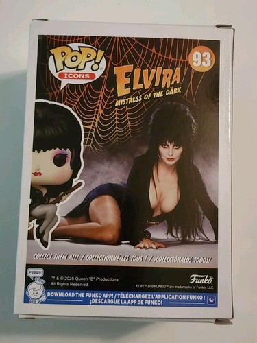 Elvira: Mistress of the Dark Elvira with Broom Funko Pop! Vinyl Figur #93 - Bild 3 von 6