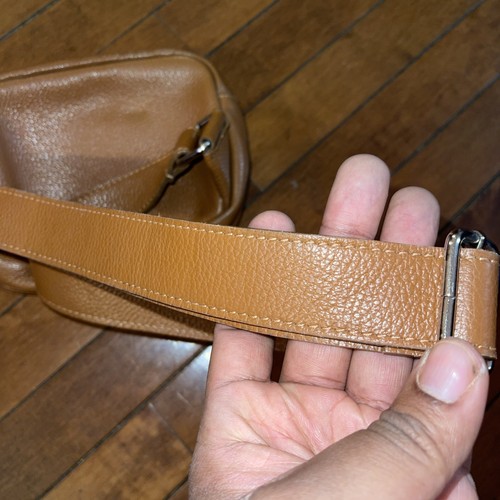 Isadora Genuine Brown Leather Made In Italy Fanny Pack / Crossbody - Picture 7 of 21