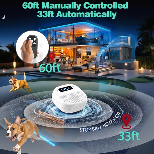 Dog Bark Deterrent Devices for Indoor Outdoor,Adjustable Modes & Frequencies,... - Picture 2 of 12