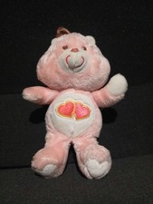1983 Kenner Care Bears Love-a-Lot Bear Pink Hearts 13" Plush