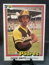 1981 DONRUSS BASEBALL OZZIE SMITH #1 PADRES NM/NMMT *E861