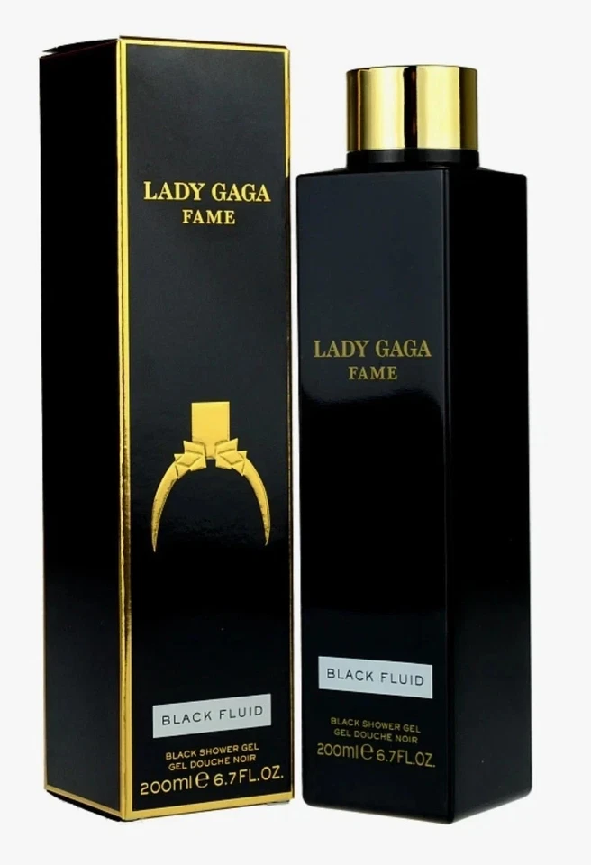 Gel de ducha fluido negro Lady Gaga Fame 6,7 oz floral miel dulce sellado Foto 2 de 4