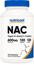 Nutricost N-Acetyl L-Cysteine (NAC) 600mg, 12...