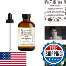 Greenwood Essential Sea Buckthorn Oil (hippophae Rhamnoides) Glass Dropper Cold
