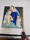 Antique Art, Deco Austria Wall Plaque Madonna & Child Religion Ceramic 9”x11” — photo 4