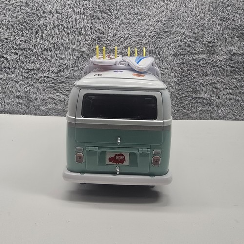 Dickie Toys VW Bay Window Bus Seafoam Surfer Van; Detailed w/ Stickers - Picture 4 of 24