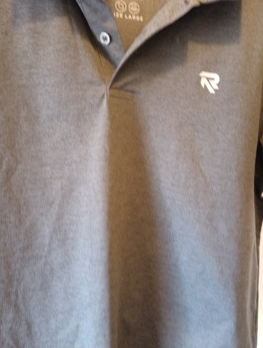Polo uomo Reaktiv grigio scuro vestibilità comoda traspirante taglia large - Foto 9 di 14