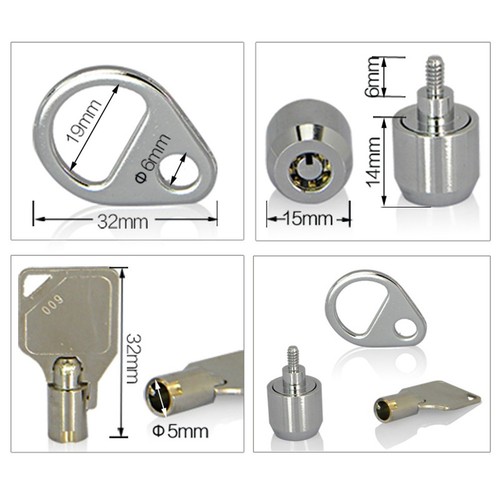 Serrure D'Ordinateur de Bureau pour Internet Cafe Office Management Lock V6K6 - Afbeelding 6 van 6