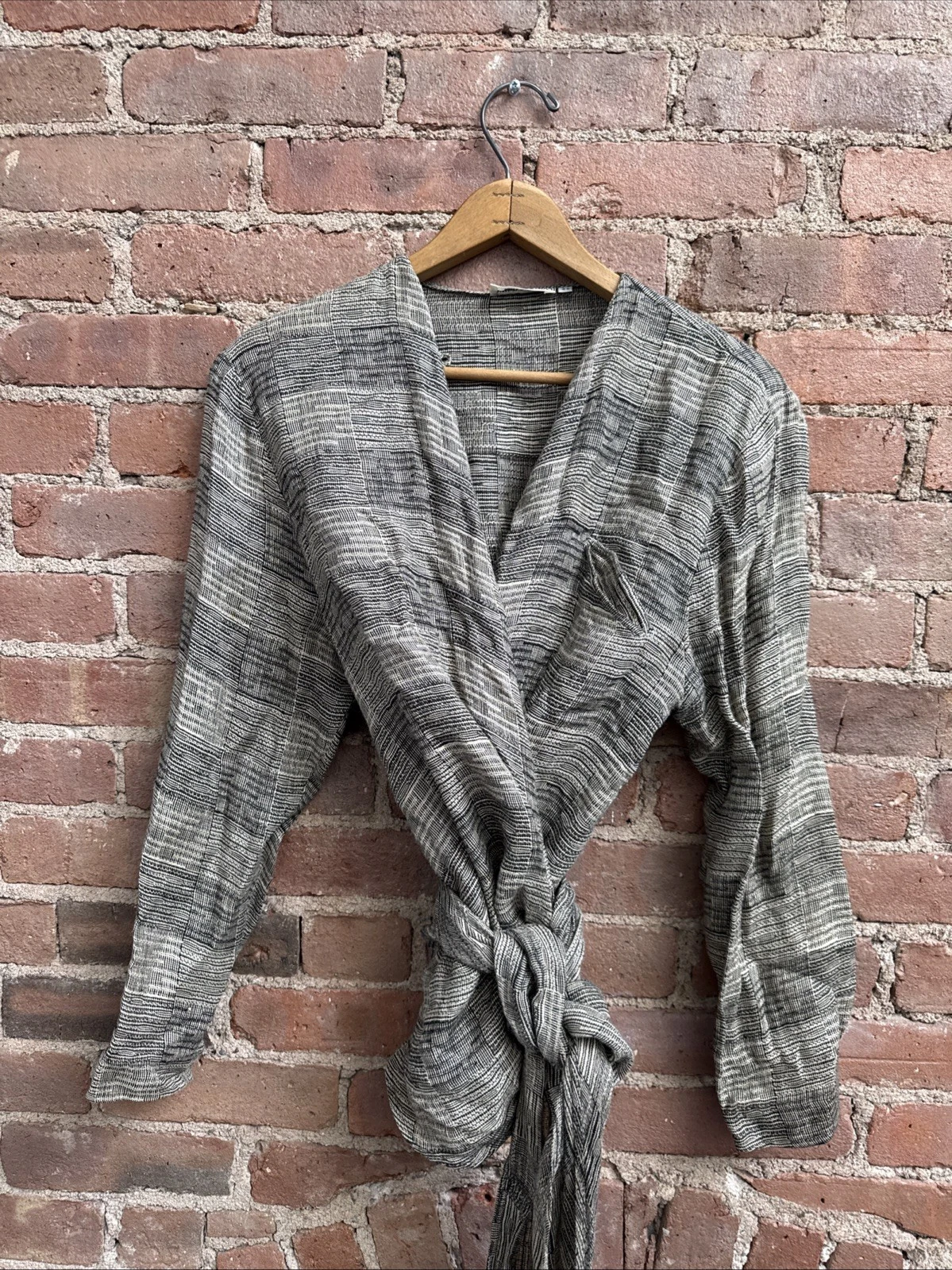 Giorgio Armani — Vintage Giorgio Armani Women's Wrap Blouse, Sz 44 Italy, 80’s