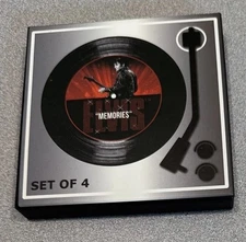 Elvis Presley Record Coasters Resembles Vinyl Records Set Of Four