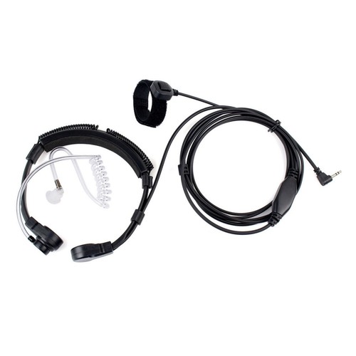 1*PTT Heavy Duty Throat Mic Earpiece Headset For Motorola T6200C EM1000 T5428 - Picture 4 of 9