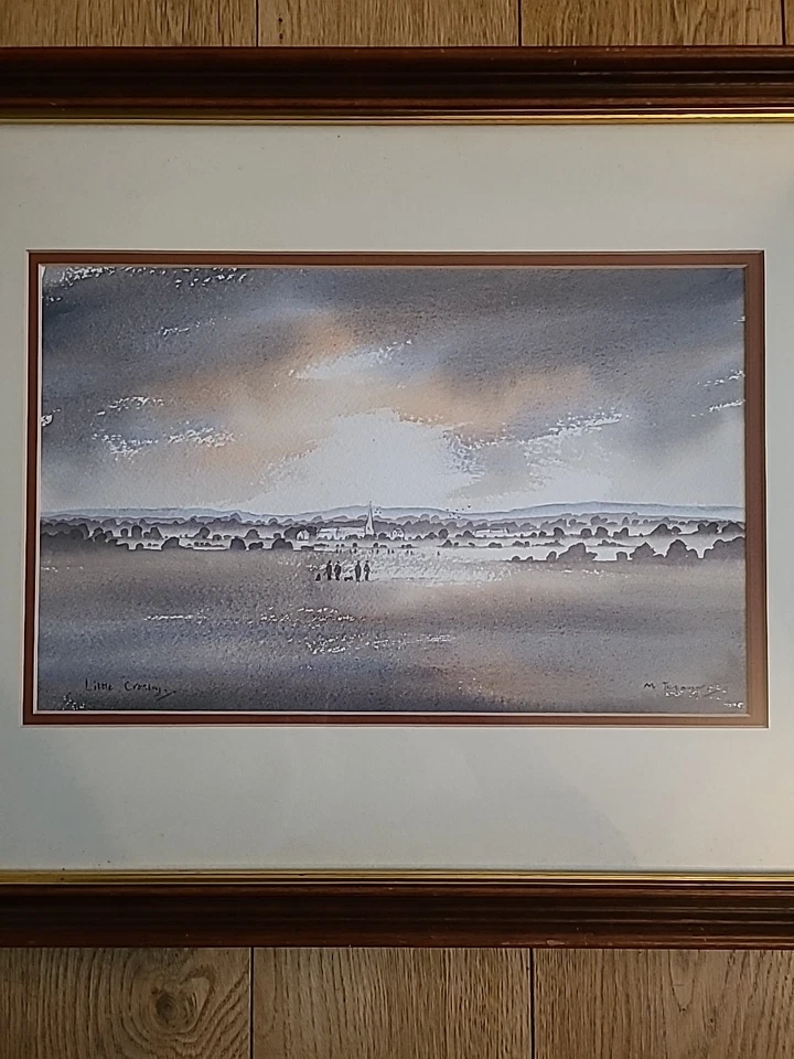 Vintage Michael Treanor Original Watercolour Painting 'Little Crosby' - Shooting - Image 3 of 4