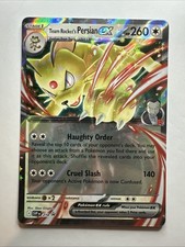 Team Rocket's Persian ex 218 Sv10: Destined Rivals Holo 2025 Pokémon Promo NM