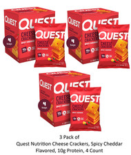 (3 Pack) Quest Nutrition Cheese Crackers, Spi...