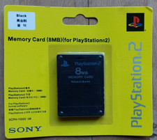 Sony PlayStation 2 8MB Memory Card - Black - SCPH-10020