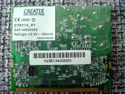 Creatix CTX714 Wifi Wireless WLAN Modem Card Combo Medion FID 2060 2100 MD 40566 - Bild 3 von 4