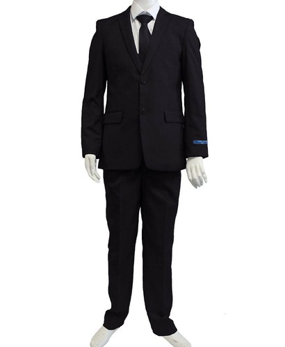 Perry Ellis Little Boy's 5-Pc Shirt, Tie, Jacket, Vest and Pants Solid Suit - 5