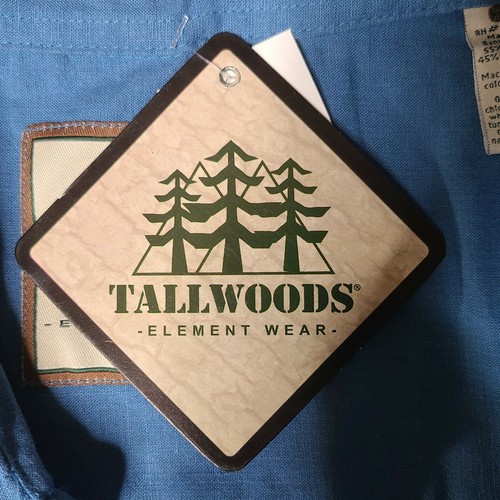 NWT Mens Tallwoods Element Wear Button Up Blue Shirt Size:XXL - Picture 5 of 5