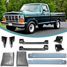Cab Corner Rocker Panel Floor Pan Cab Support for 1980-97 Ford Pickup 10Pc. Kit
