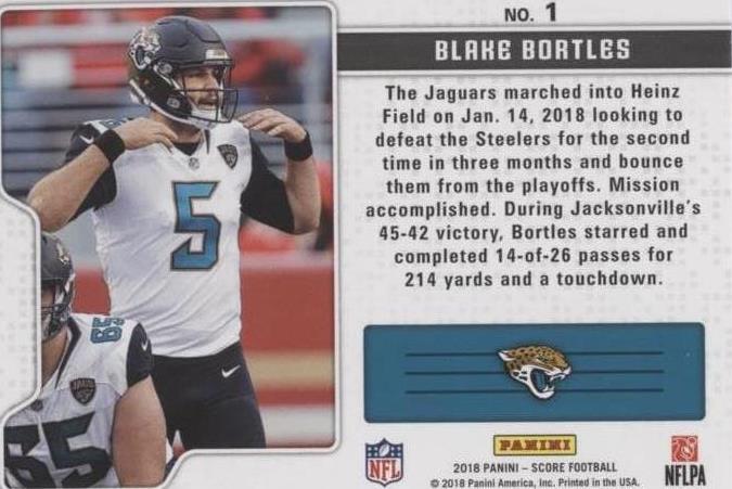 2018 Score Blake Bortles #1