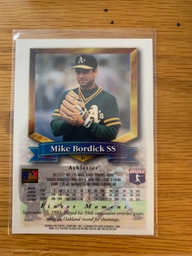 1994 TOPPS FINEST BASEBALL SERIES 1 1-220 PICK A CARD COMPLETE YOUR  SET 9/10/25 - Picture 159 of 419