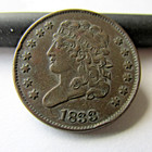1833 Half Cent circulated Us coin