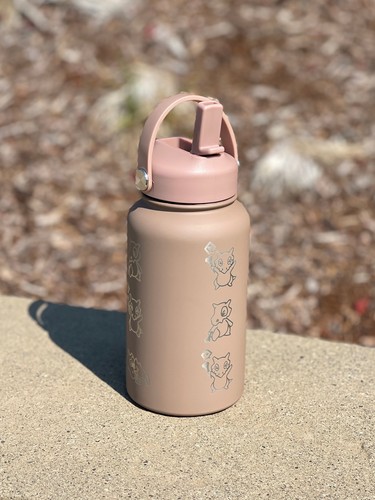 Cute Cubone Marowak Waterbottle, Engraved Pokemon Tumbler Bone Coffee Tea - Picture 7 of 10
