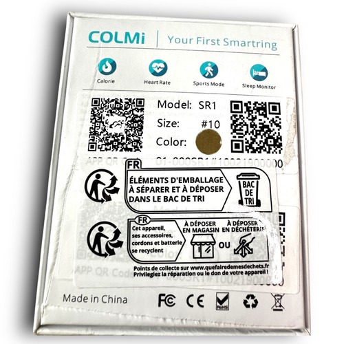 Colmi SR1 Smart Ring SZ 10 Kalorien Herzfrequenz Sport Schlaf Tracker 2 Tone Neu mit Karton - Bild 6 von 6