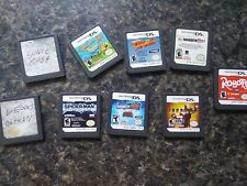 Nintendo DS 9 Game Lot Spiderman Iron Man Batman Sonic Wrestling Racing Football