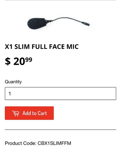 🔥 CHATTERBOX X1 SLIM 2nd Gen FULL FACE MIC CBX1SLIMFFM 🔥 - Picture 2 of 4