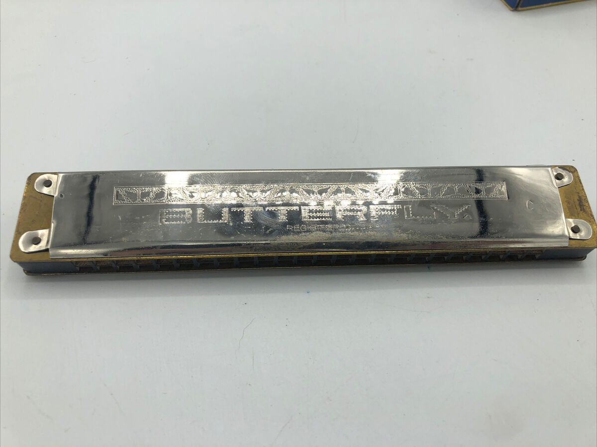 Vintage Harmonica Butterfly Circa 1946 W/ Box Japan