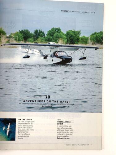 Flying Magazine, August 2019. Abenteuer auf dem Wasser, Flugzeugsanierung. - Bild 2 von 4