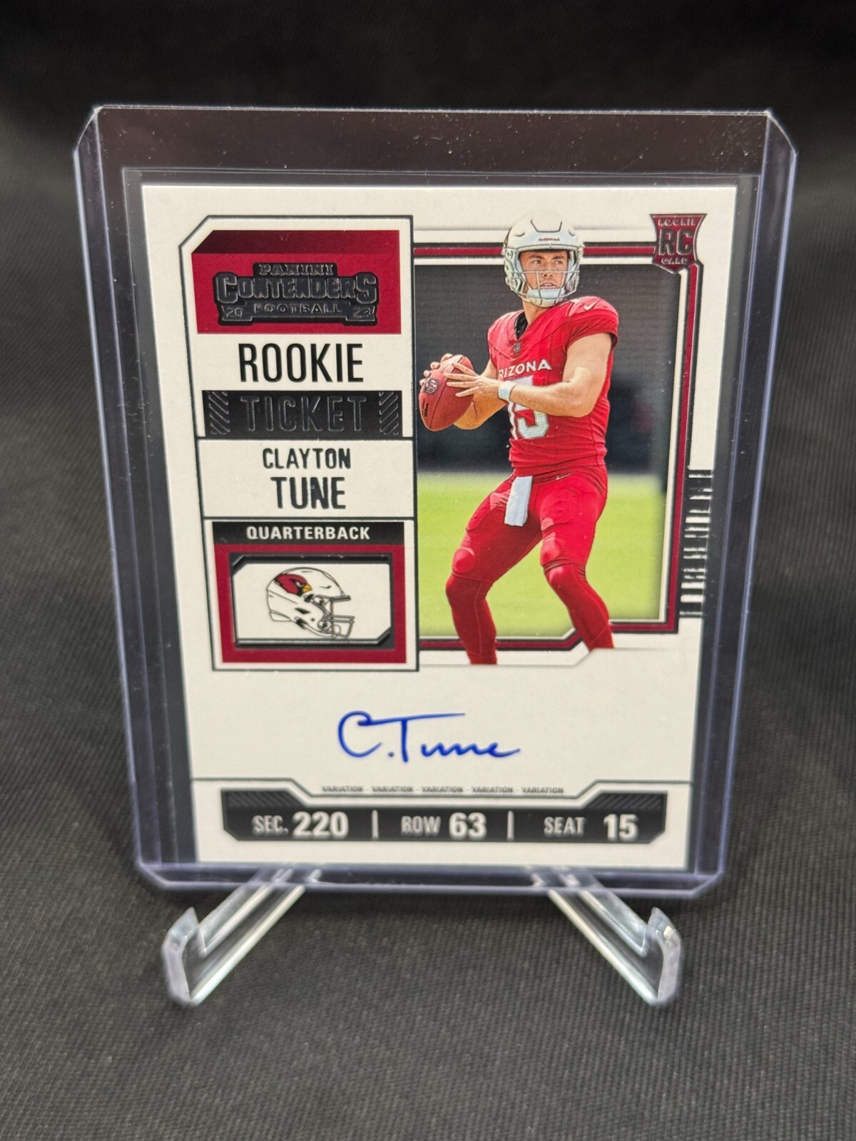 2023 Panini Contenders Rookie Ticket Auto Clayton Tune RC Cardinals
