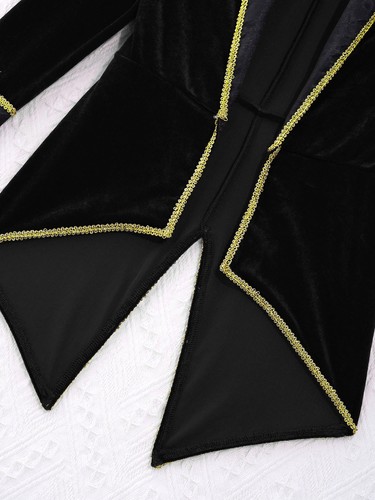 UK Kid Circus Ringmaster Costumes Prince Tailcoat Jacket Gentleman Tuxedo Outfit - Picture 30 of 42
