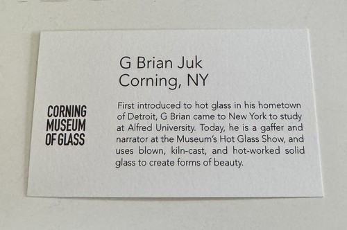 Corning Brian Juk 8” Blue Glass Pumpkin Hand Blown Corning Museum of Glass NEW - Picture 11 of 11