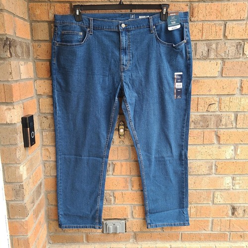 George Men's Regular Fit Jeans Blue Medium Wash Size 40x30 - Imagen 9 de 10