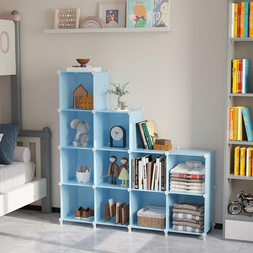 Organizador de armario de 12 cubos apilable colorido - perfecto para salas de juegos infantiles - Imagen 7 de 9